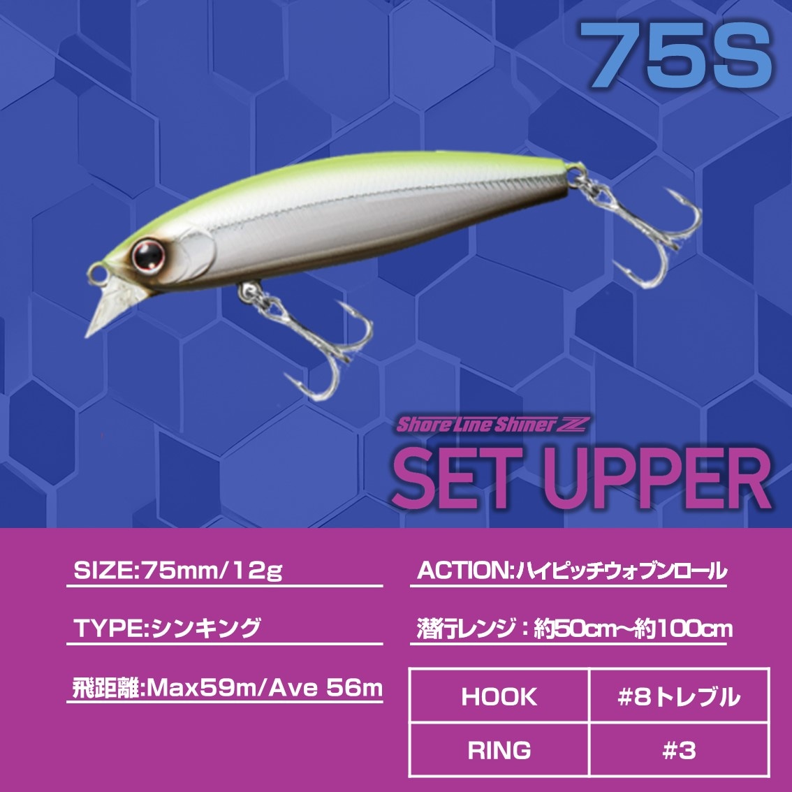 ダイワ ショアラインシャイナーZ セットアッパー 75S 小沼スペシャル