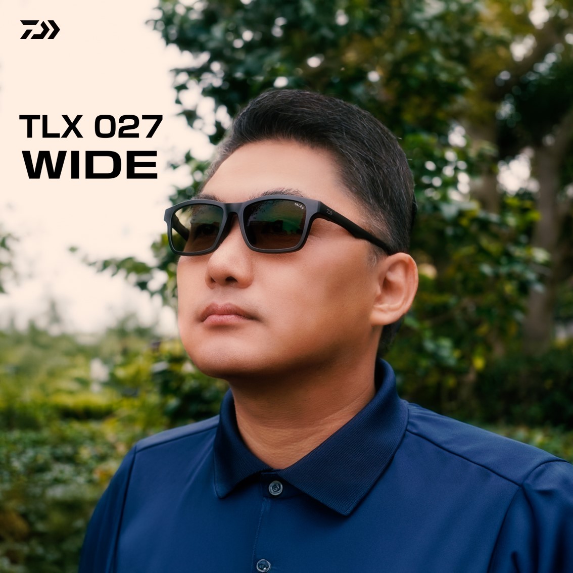 ダイワ 偏光グラス TLX027ワイド マットブラック/トゥルビュースポーツ