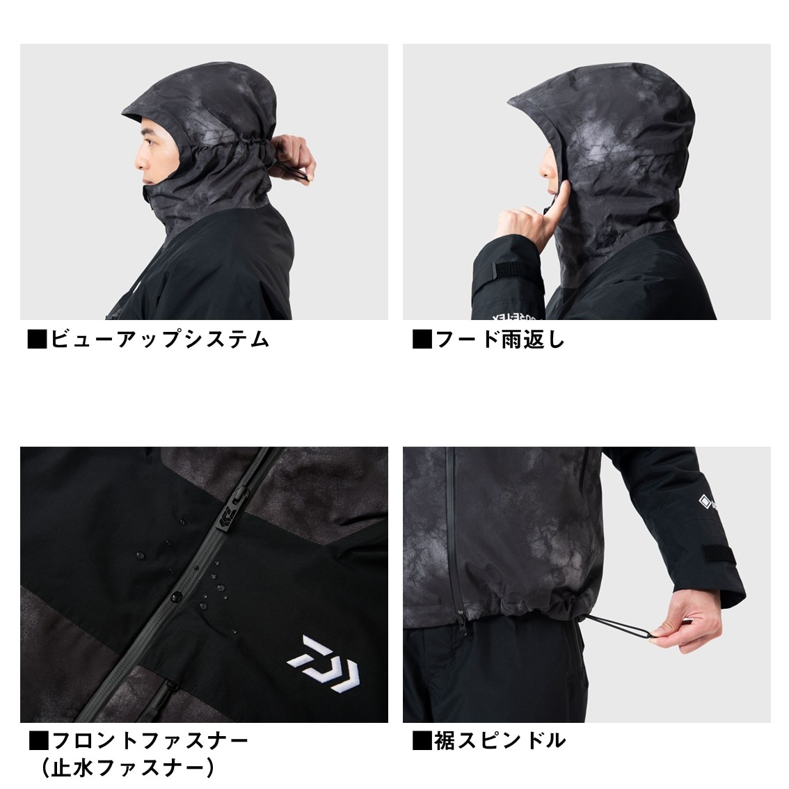 ダイワ ゴアテックス バーサタイルウィンタースーツ ブラックフロー DW