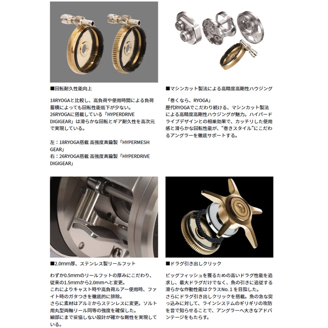 ダイワ 26 リョウガ SV 100PL (Daiwa ベイトリール 釣り 左ハンドル