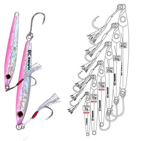 ささめ針 シャウト!レイズ 30g #187 グリーンゴールドゼブラグロー
