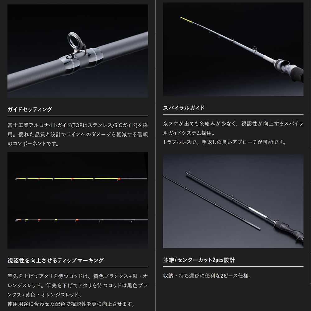 ジャッカル ゲキダキシャフトRB GDRB-C510MH (イカメタルロッド