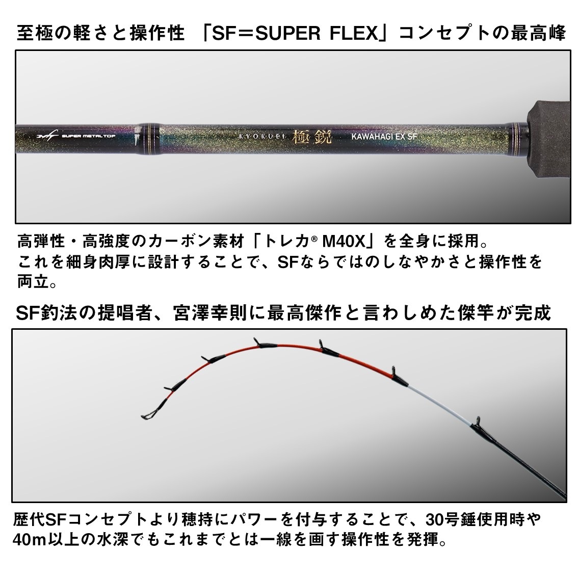 ダイワ 極鋭カワハギEX SF (Daiwa 竿 ロッド 船 海 釣り)(大型商品A