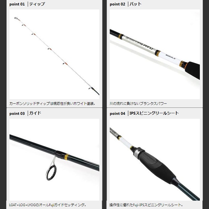 プロックス PROX リバーリングアユ RRA902MLS (竿 ロッド 鮎