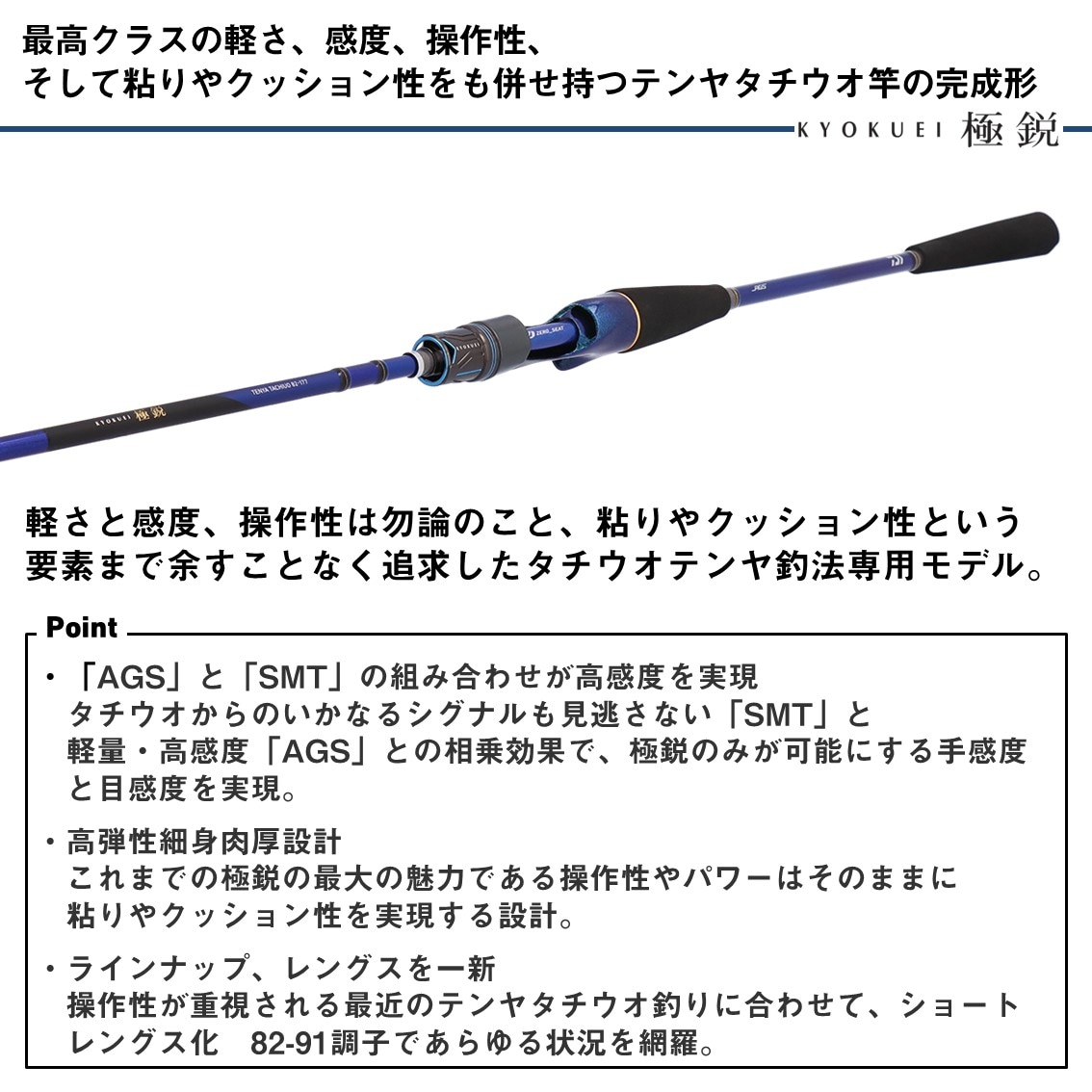 ダイワ 極鋭テンヤタチウオ 91-172 (Daiwa 竿 ロッド 船 海 釣り) | 船
