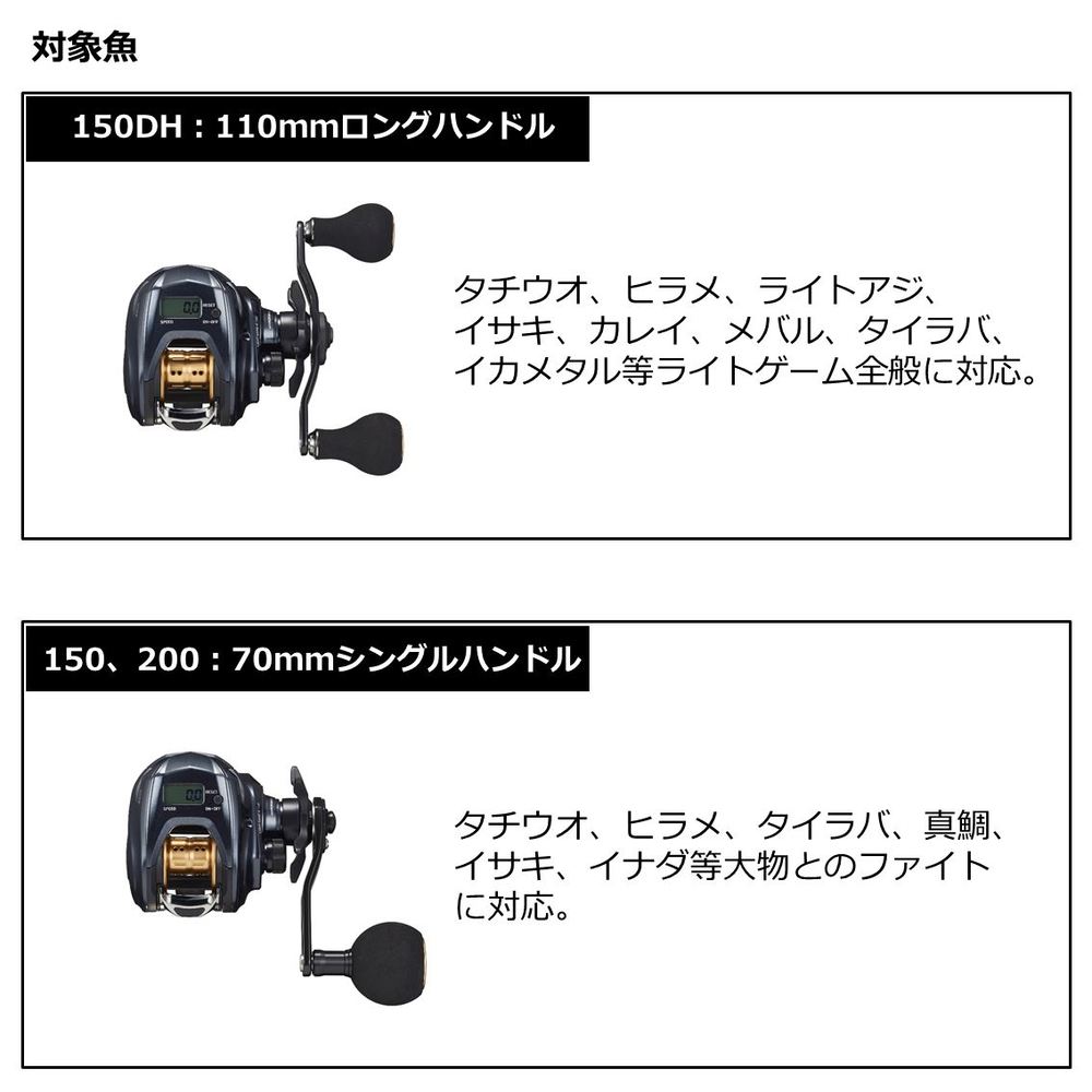 ダイワ ライトゲーム IC LIGHT GAME IC 200 (両軸リール カウンター付
