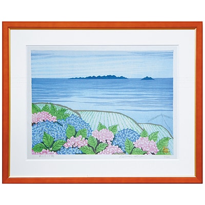 あいわ活士 創作木版画「あじさいの詩」｜エンディショップ【公式通販】