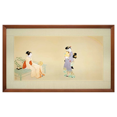 上村松園「虹を見る」＜額＞｜エンディショップ【公式通販】