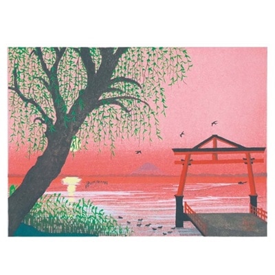 あいわ活士 創作木版画「朝ぼらけ」｜エンディショップ【公式通販】
