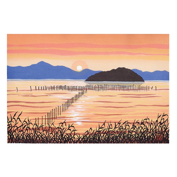 あいわ活士 創作木版画「黄昏」｜エンディショップ【公式通販】