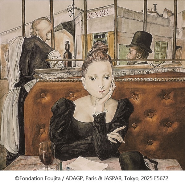 特大サイズ　藤田嗣治　カフェにて　豪華額装品 特大サイズ 藤田嗣治 カフェにて 豪華額装品 - メルカリ