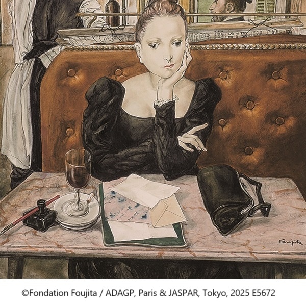 特大サイズ　藤田嗣治　カフェにて　豪華額装品 特大サイズ 藤田嗣治 カフェにて 豪華額装品 - メルカリ