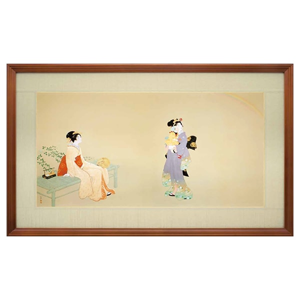 上村松園「虹を見る」＜額＞｜エンディショップ【公式通販】