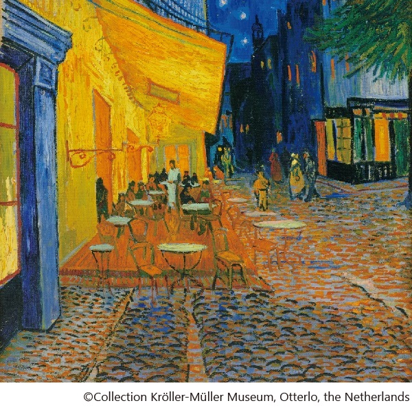 フィンセント・ファン・ゴッホ「夜のカフェテラス」｜エンディショップ