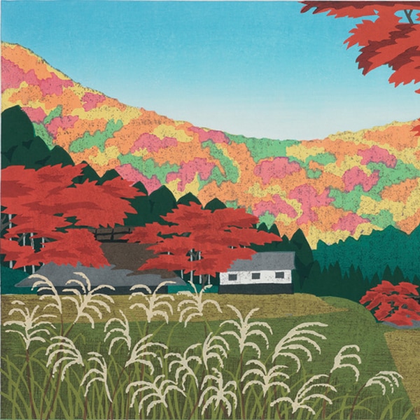 美品大正時代 紙袋付◆伊豆大島 あんこさん『中山』民芸 5枚1組 木版画 絵葉書 1-21.jpg