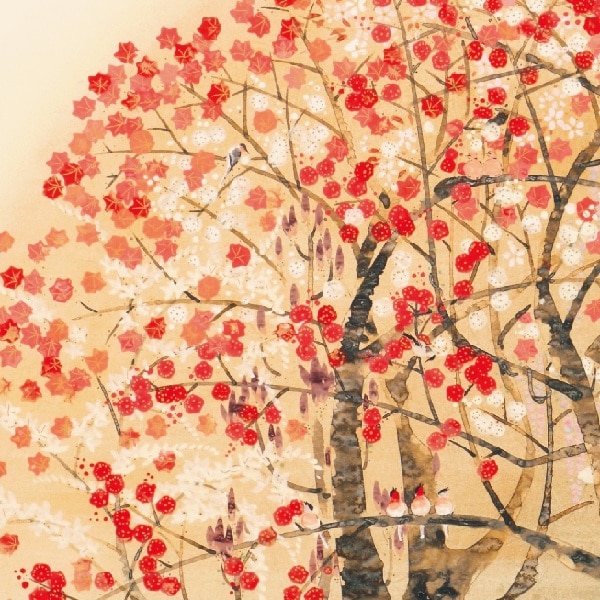 前田青邨　墨画淡彩　龍安石庭　扁額 M 前田青邨墨画淡彩龍安石庭扁額