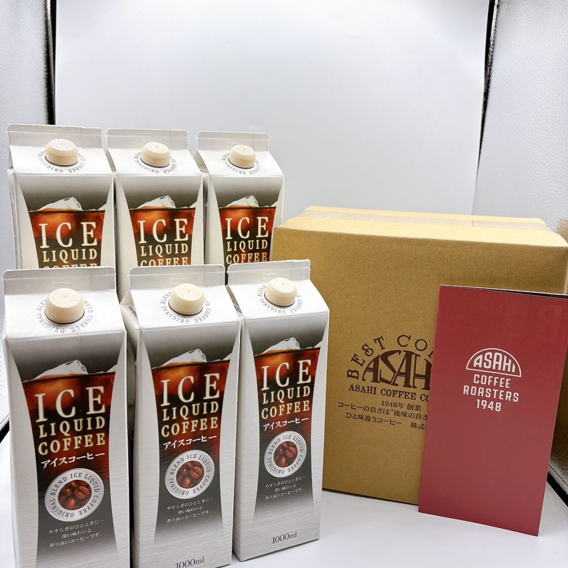 送料無料　加糖 甘さひかえめ オリジナルリキッドアイスコーヒー 1000ml 12本 1ケース