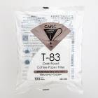 三洋産業 CAFEC カフェック 深煎り用 DC1-100 円すい コーヒーフィルター〈1杯用~2杯用〉ホワイト(100枚入) ORIGAMI ドリッパーSサイズにも