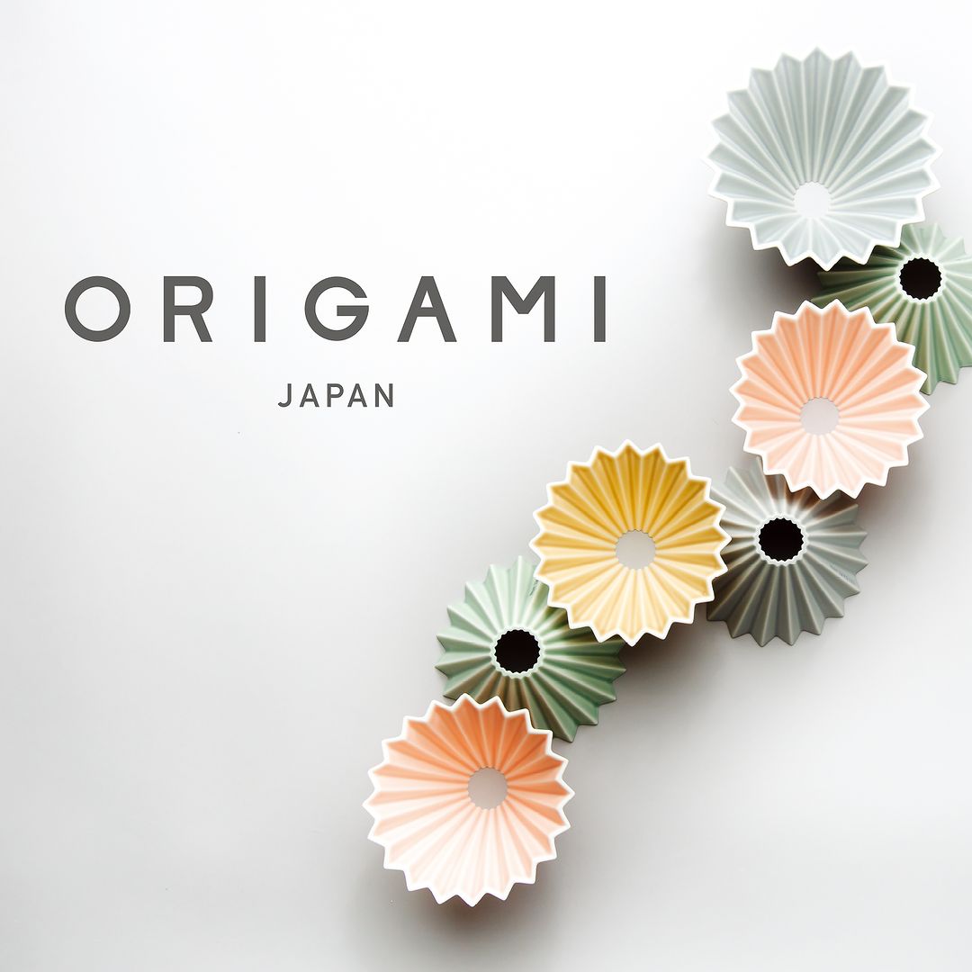選べるカラー　箱付 ORIGAMI　オリガミ　ドリッパー　Mサイズ　２～４杯用 | 日本製 美濃焼 ケーアイおりがみ 0２