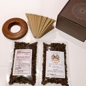 選べる　カラー　ホルダー　コーヒー豆セット　ORIGAMI　オリガミドリッパー　Sサイズ 1～2人用　箱付コーヒー 100g×2種類　200g