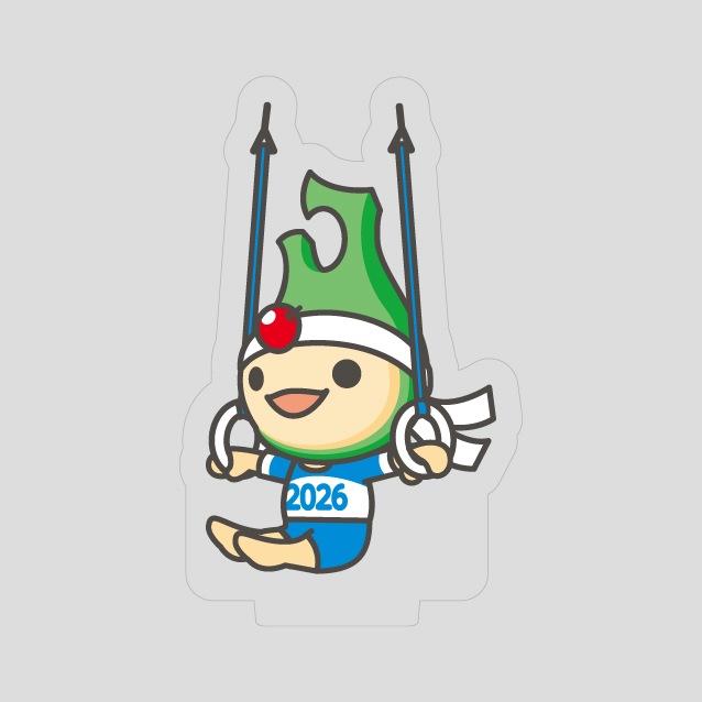 青の煌（きら）めきあおもり国スポ・障スポ 公式マスコット「アップリート君」ミニアクリルスタンド