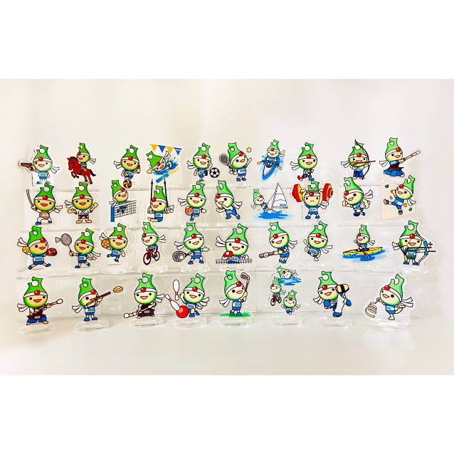 青の煌（きら）めきあおもり国スポ・障スポ 公式マスコット「アップリート君」ミニアクリルスタンド