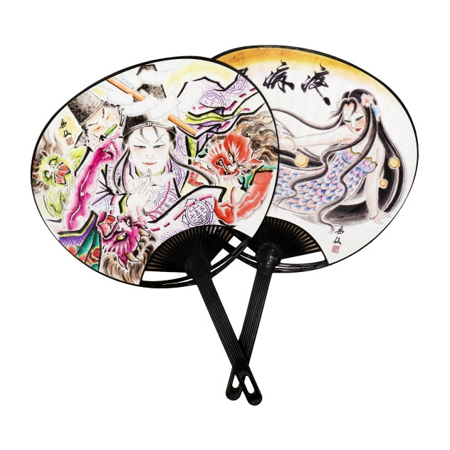 疫病退散アマビエコンパクトうちわ