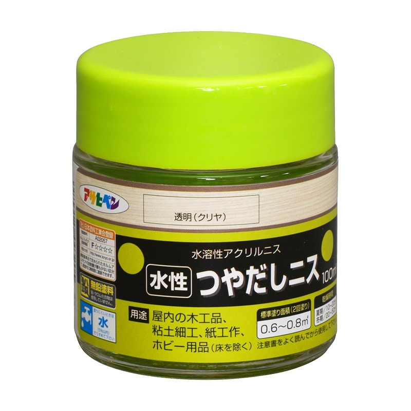 水性つやだしニス 透明（クリヤ）