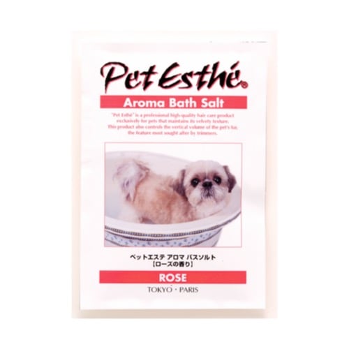 ペットエステ アロマバスソルト ローズの香り 15g