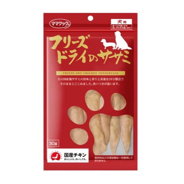 ママクック フリーズドライのササミ犬用 30g