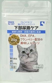 ドクターヴォイス 猫にやさしいトリーツ 下部尿路ケア 20g