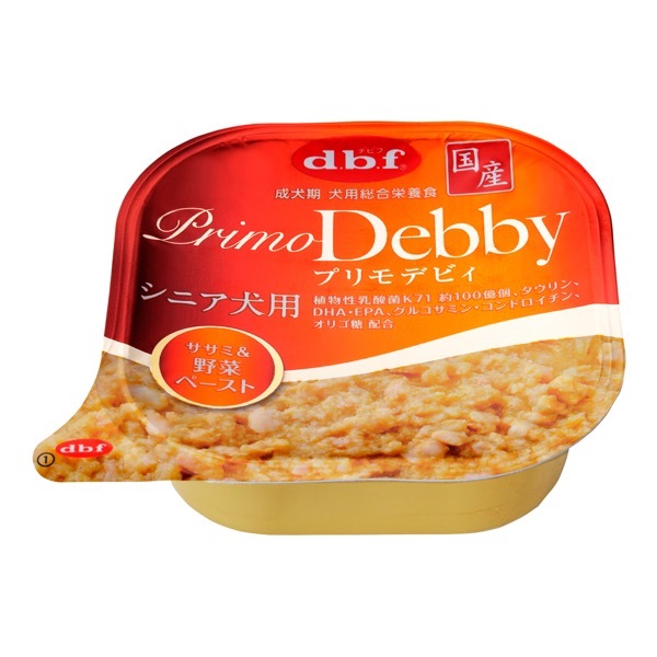 d.b.f プリモデビィ シニア犬用 ササミ＆野菜ペースト 95g