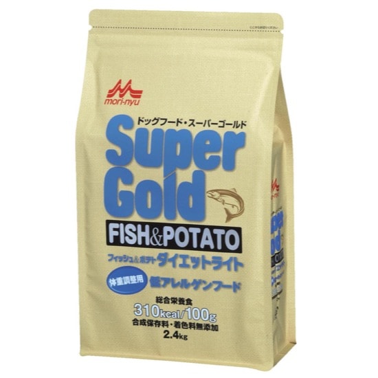 森乳サンワールド スーパーゴールド フィッシュ＆ポテト ダイエットライト 2.4kg