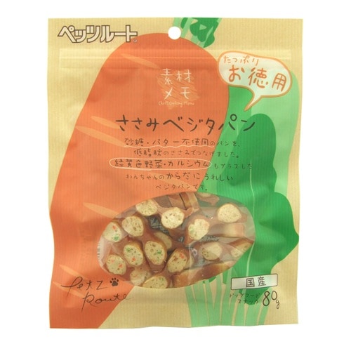 ささみベジタパン お徳用 80g 愛犬用パン 犬用おやつ