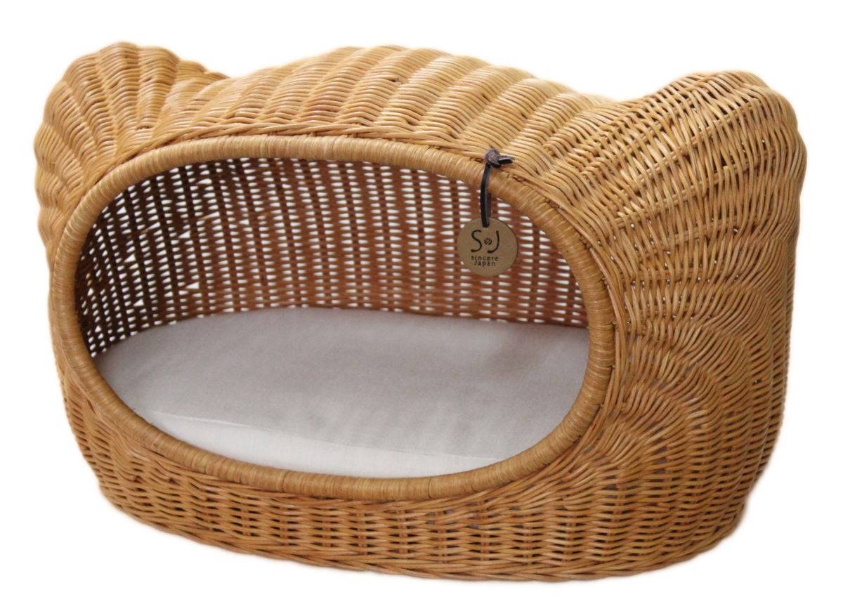 ペット用ハウス ラタンキティハウス ハニー 猫用 推奨体重~7kgまで 58×37×35cm