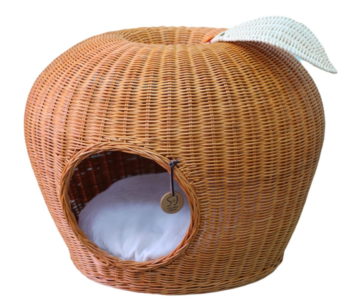 ペット用ハウス ラタンポムハウス ハニー 猫用 推奨体重~8kgまで 55×55×43cm