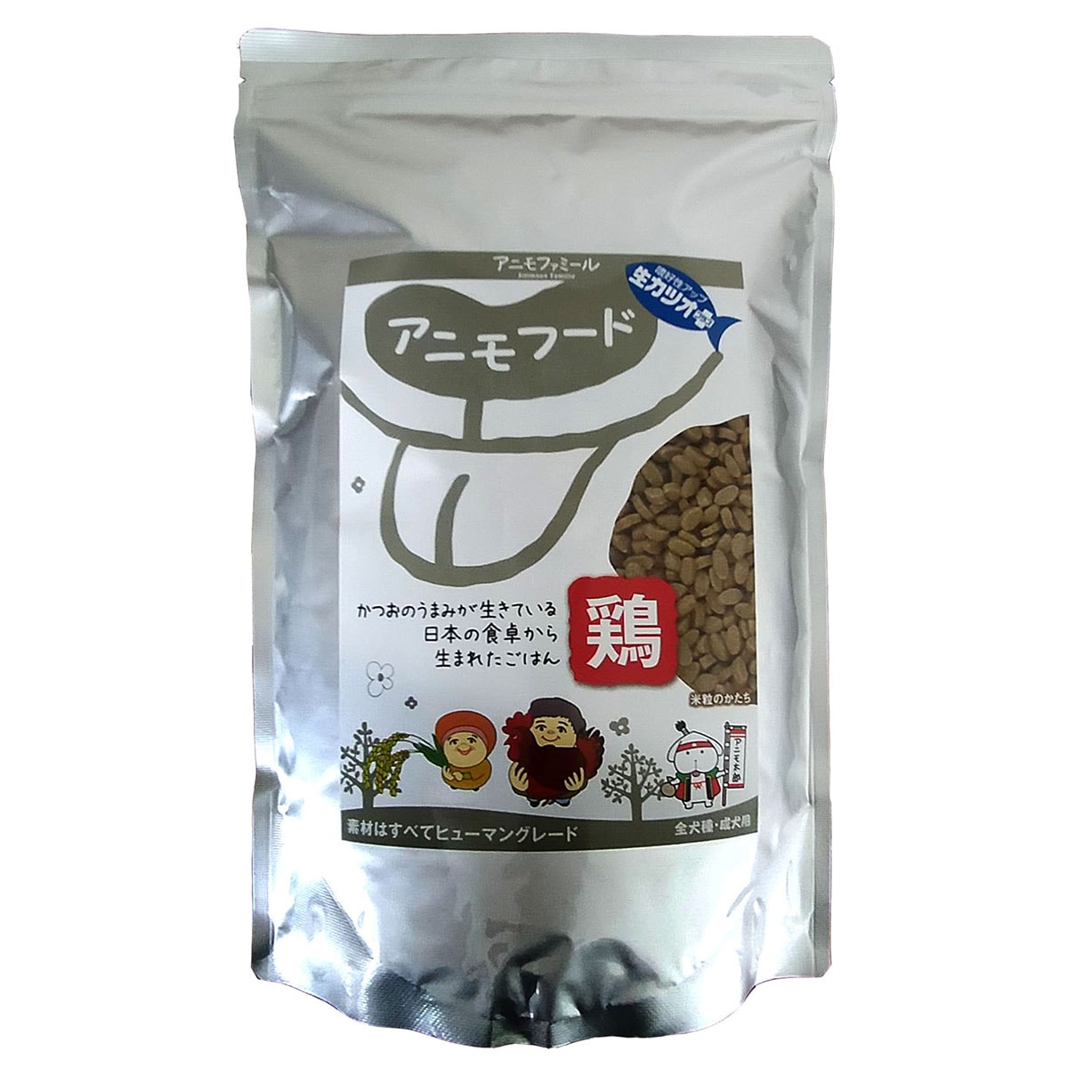 ドッグフード アニモフード 鶏 犬用 800g 成犬用一般食 国産 無添加・無着色