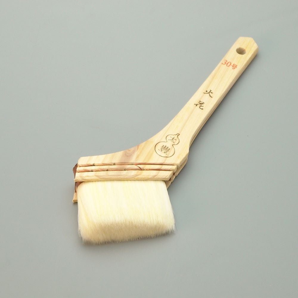 塗装刷毛 火花（水性）ナイロン筋違３０号 幅70mm 毛丈41ｍｍ タイホウ