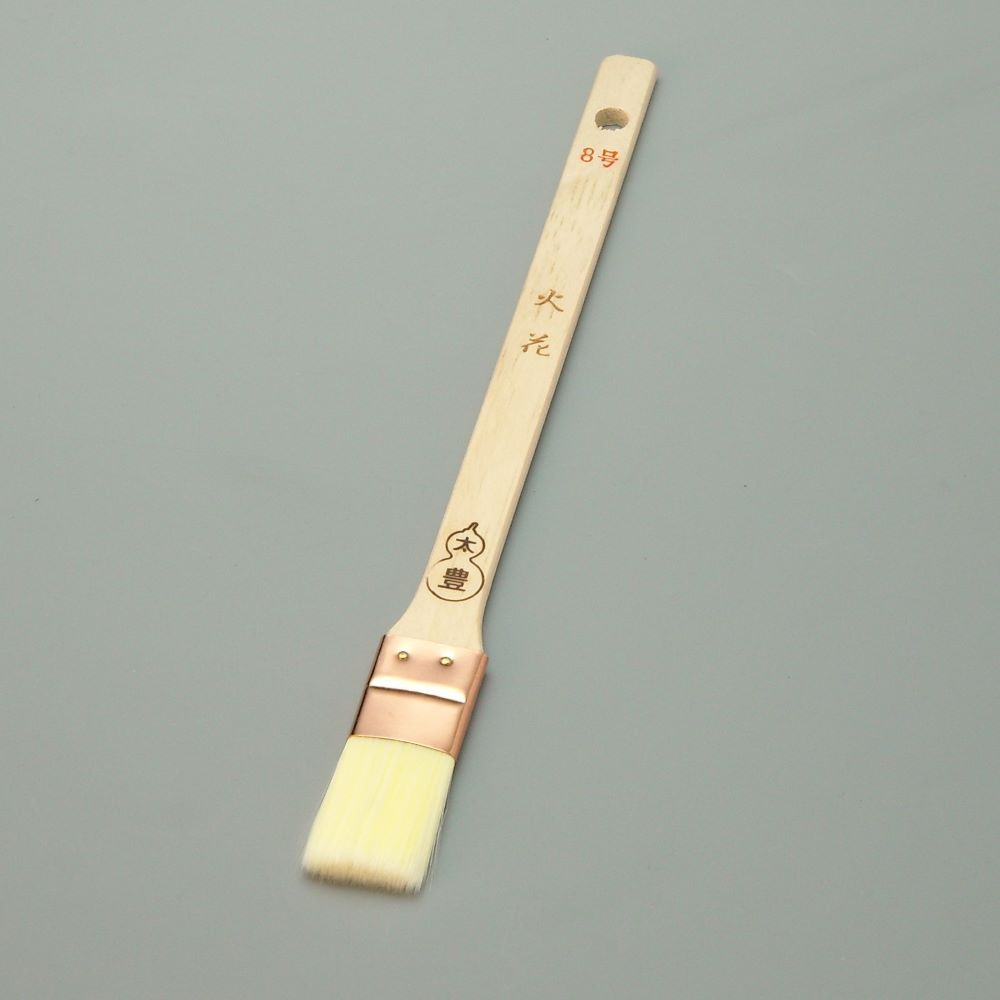 塗装刷毛 火花（ナイロン）メジ（平型）８号 幅25mm 毛丈35ｍｍ タイホウ