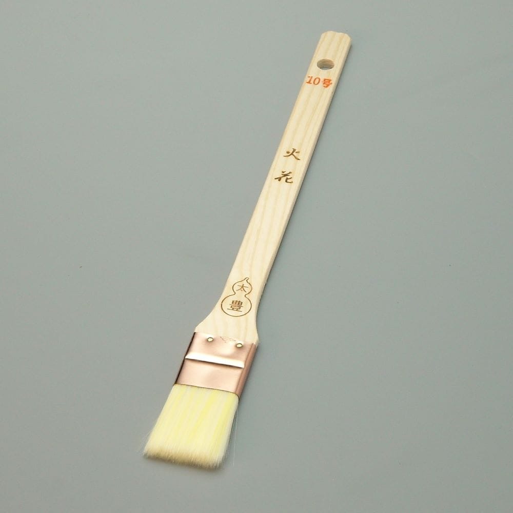 塗装刷毛 火花（ナイロン）メジ（平型）１０号 幅30mm 毛丈35ｍｍ タイホウ
