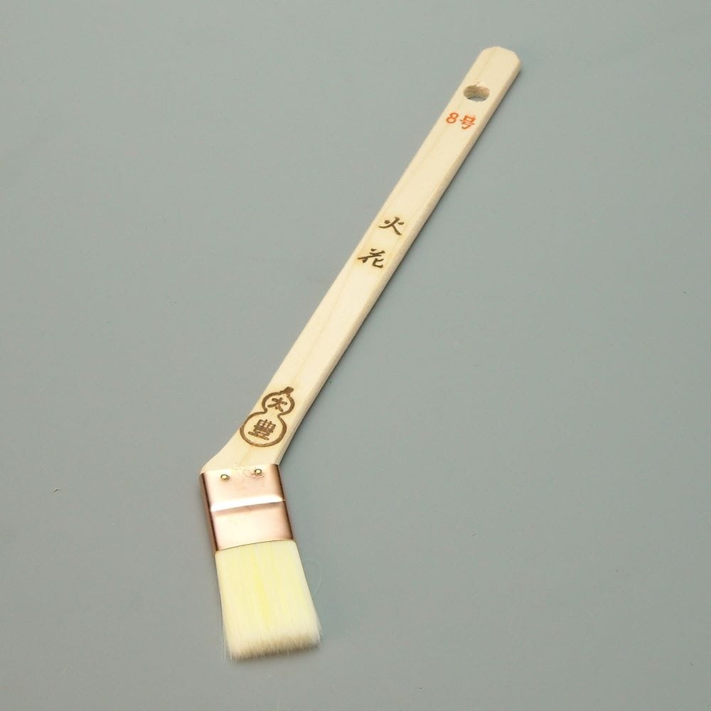 塗装刷毛 火花（ナイロン）メジ（筋違）８号 幅25mm 毛丈35ｍｍ タイホウ