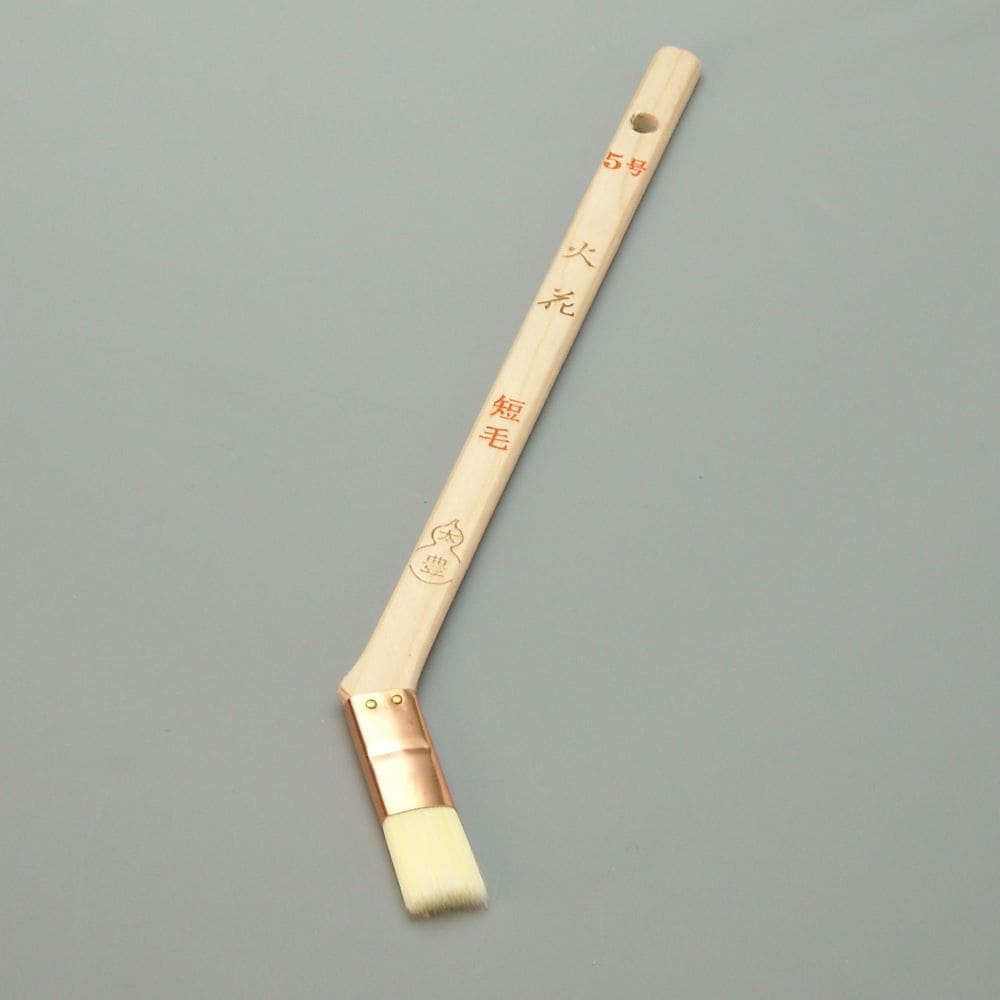 塗装刷毛 火花（短毛）メジ（筋違）５号 幅15mm 毛丈20ｍｍ タイホウ