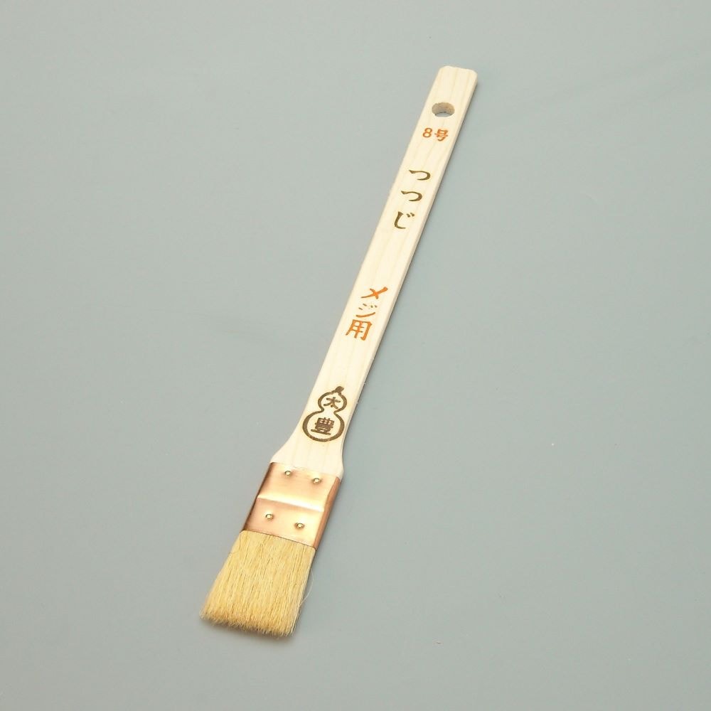 塗装刷毛 つつじメジ刷毛平型８号 幅25mm 毛丈33ｍｍ タイホウ