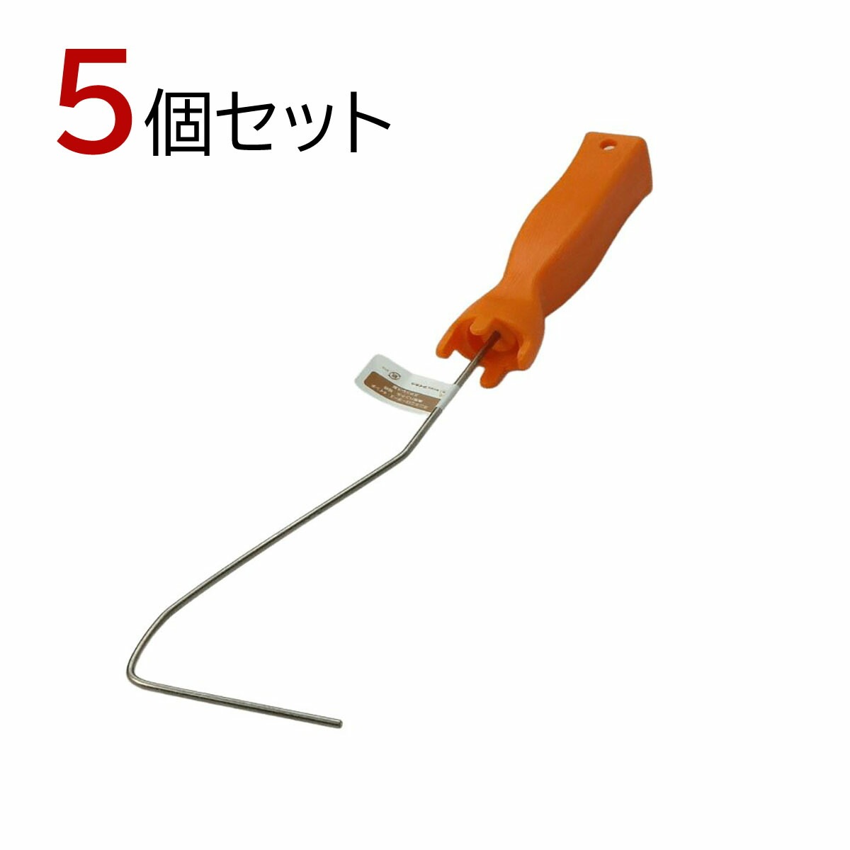 塗装ローラーハンドル ミニミニハンドル３～４インチ兼用 短柄 5個セット 全長約31cm タイホウ