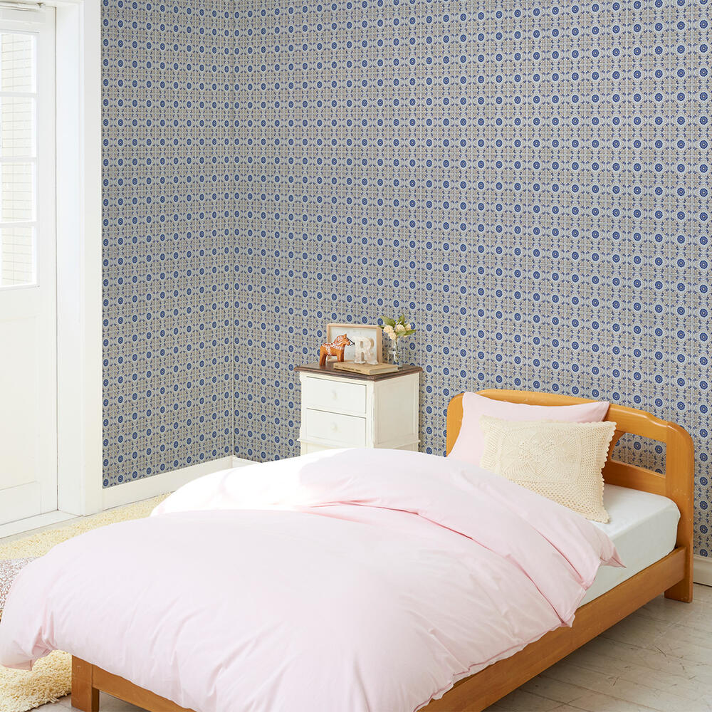 壁紙 のりなし クロス 1m単位 切り売り デジタルプリントカベ紙 フェイク柄 F007