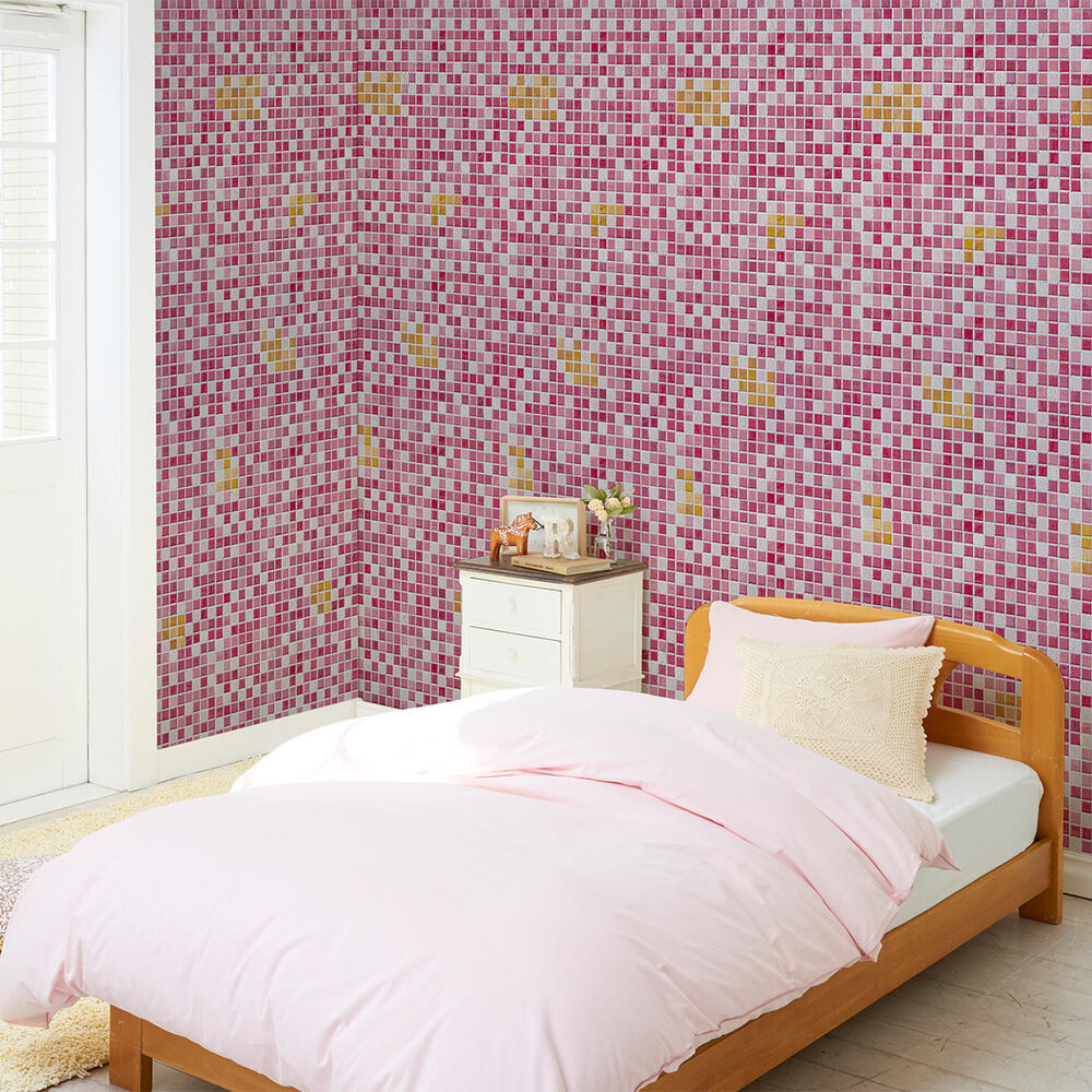 壁紙 のりなし クロス 1m単位 切り売り デジタルプリントカベ紙 フェイク柄 F008