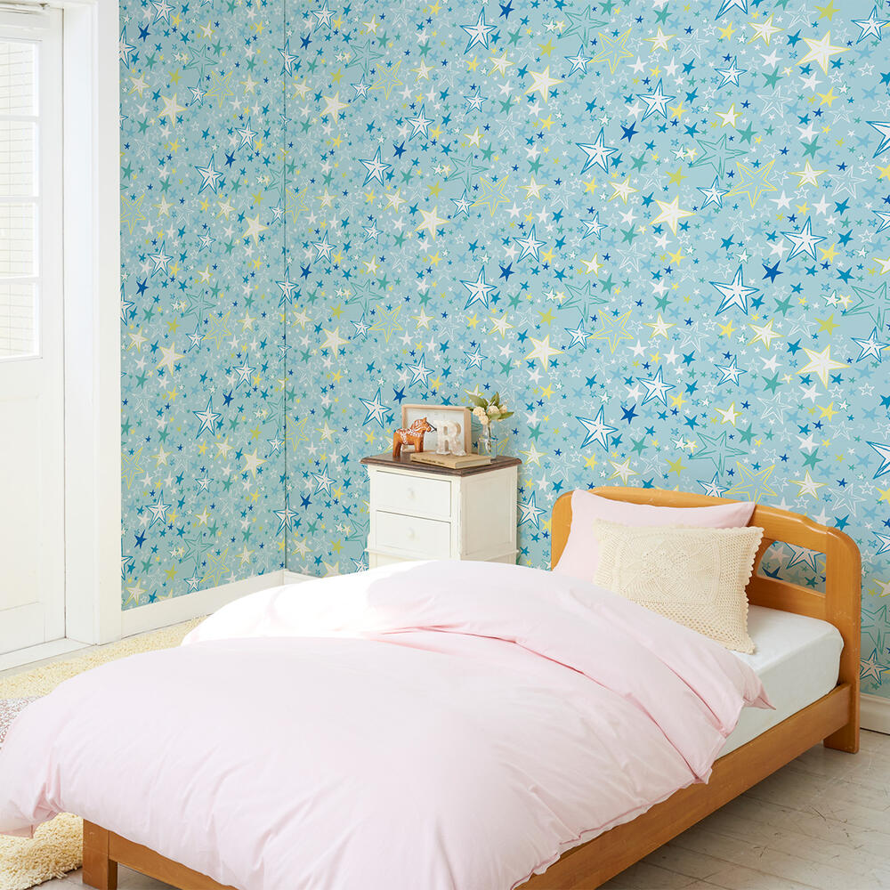 壁紙 のりなし クロス 1m単位 切り売り デジタルプリントカベ紙 ポップアート柄 P010