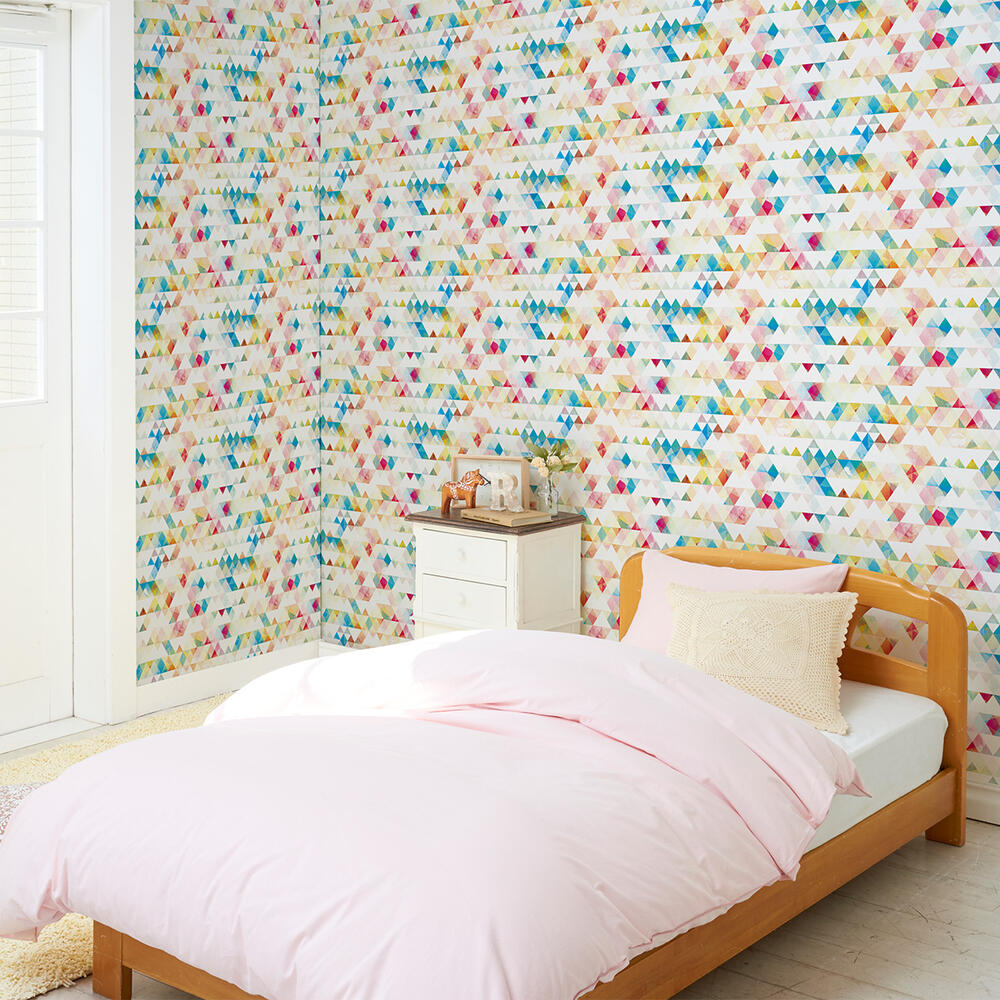 壁紙 のりなし クロス 1m単位 切り売り デジタルプリントカベ紙 ポップアート柄 P012