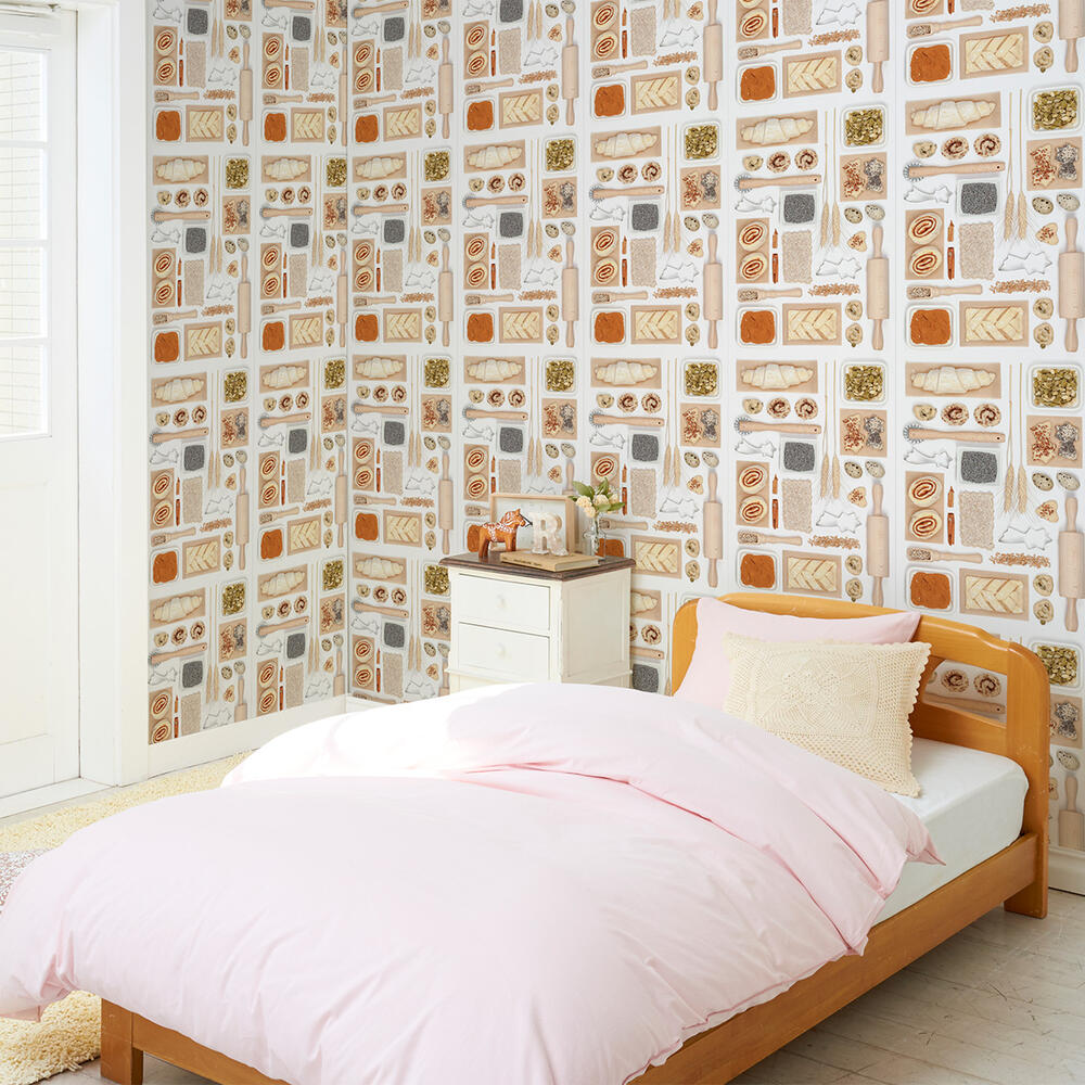 壁紙 のりなし クロス 1m単位 切り売り デジタルプリントカベ紙 ポップアート柄 P018