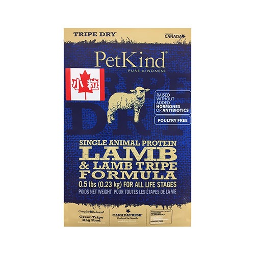 Pet Kind（ペットカインド）トライプドライ ＳＡＰグリーンラムトライプ小粒 230g